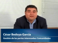 Gestión de las partes interesadas: Comunidades - César Bedoya García