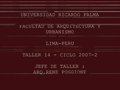 URP.FACULTAD DE ARQUITECTURA Y URBANISMO - T14 POGGIONE