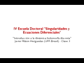 IV Escuela Doctoral "Singularidades y Ecuaciones Diferenciales" - Curso “Introducción a la dinámica holomorfa discreta” - Javier Ribón Herguedas (UFF-