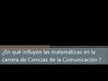 las matematicas en la carrera de ciencias de la comunicacion