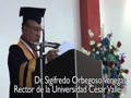 Dr. Marcial Rubio, Doctor Honoris Causa de la Universidad César Vallejo